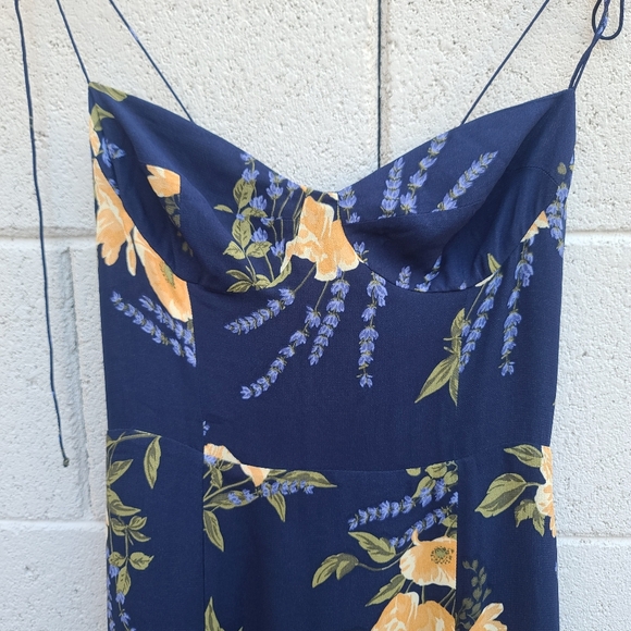 Reformation | Juliette Midi Slit Dress in Petit Jardin Floral Print Size 2 - Picture 4 of 13